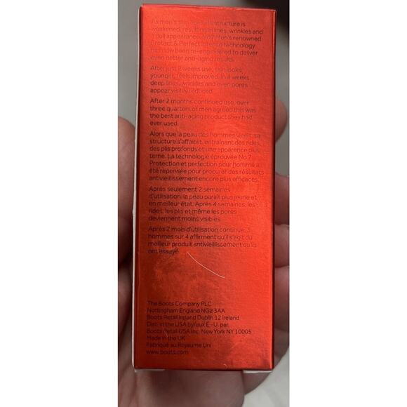 No7 Men Protect & Perfect Intense Advanced Anti-Aging Serum Sensitive 1 Oz. - Picture 3 of 3